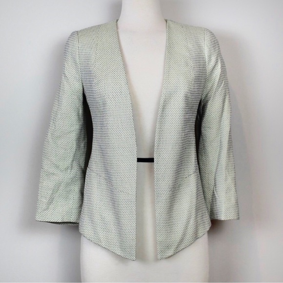 The Limited Blue and Yellow Open Front Blazer - Picture 1 of 6